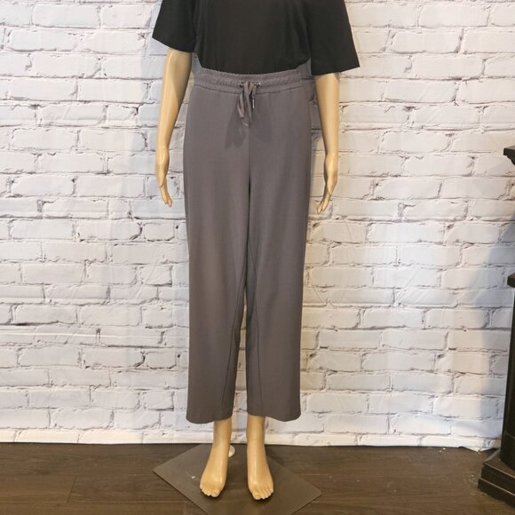 JOIE - Women's gray drawstring waist ankle pants - Picture 3 of 8